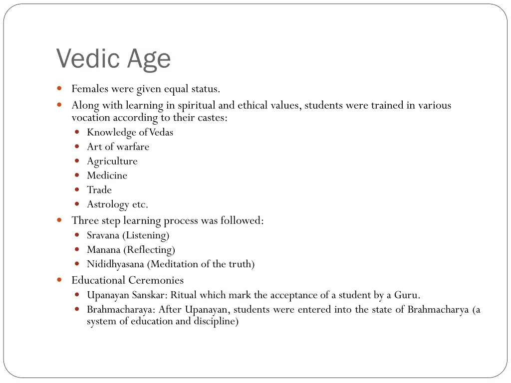 vedic age