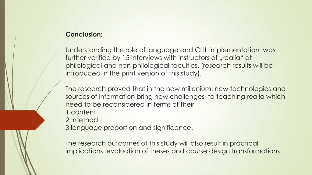conclusion