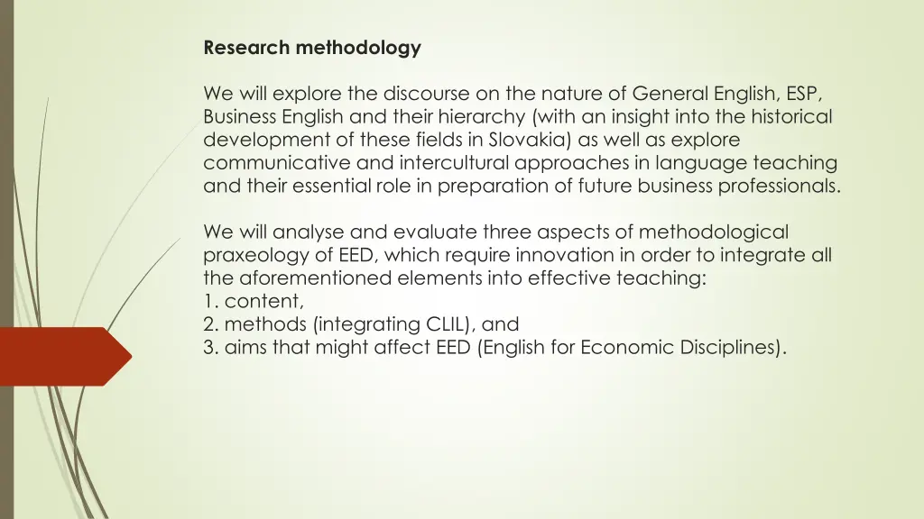 research methodology