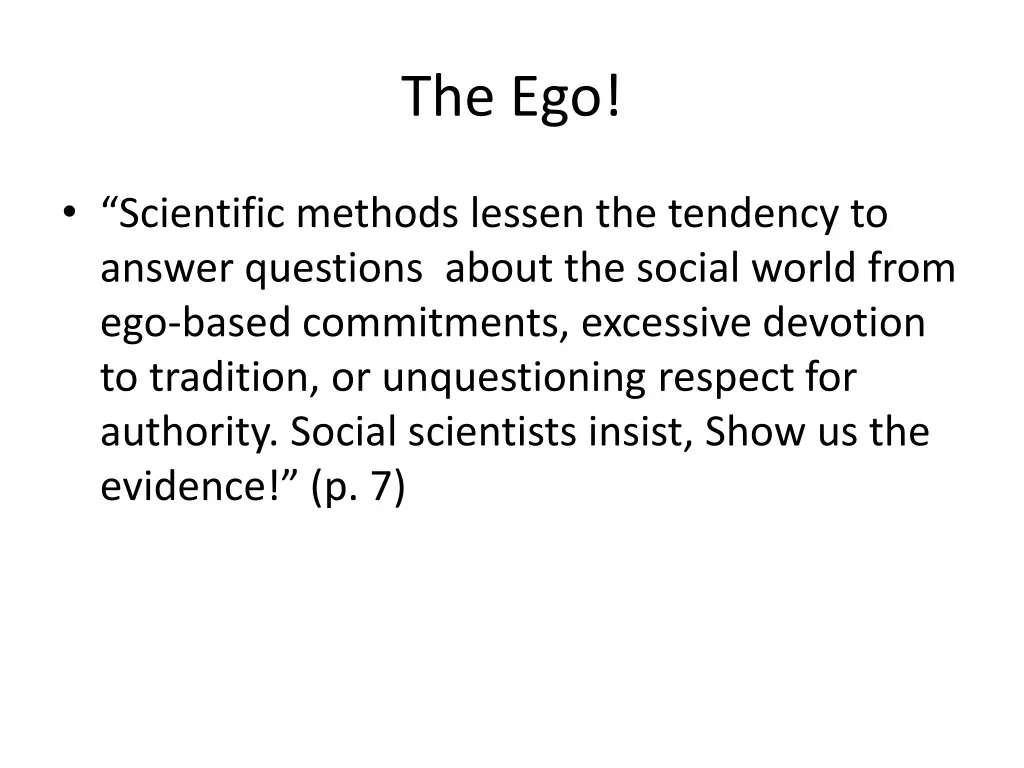 the ego