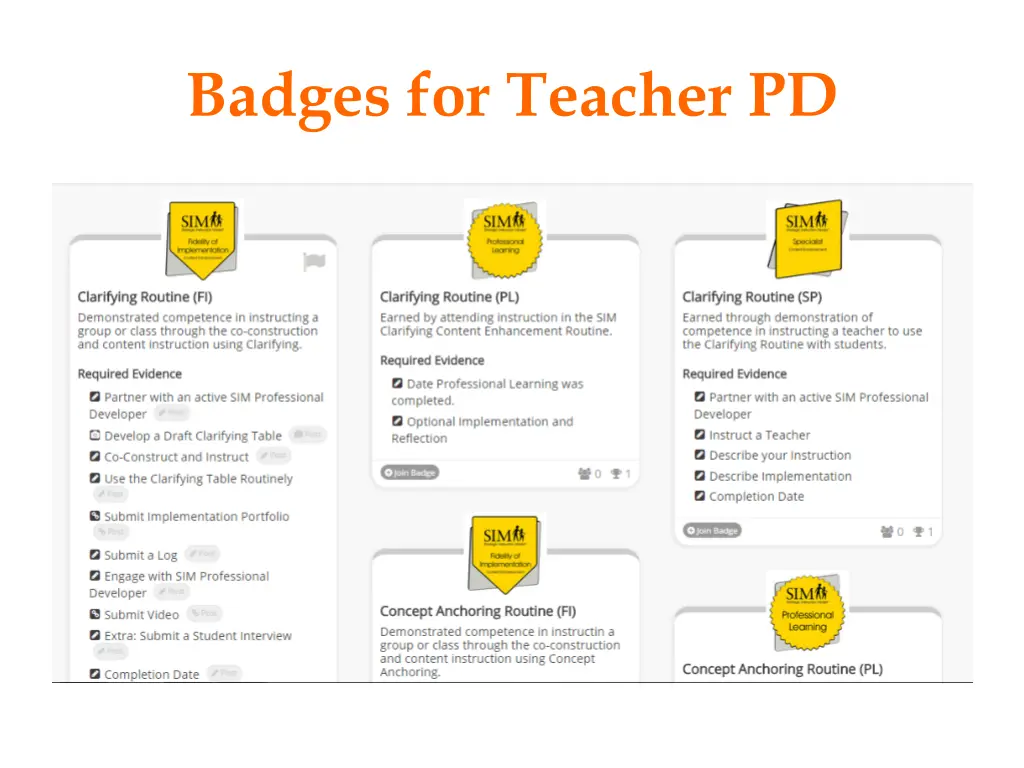 badges for teacher pd