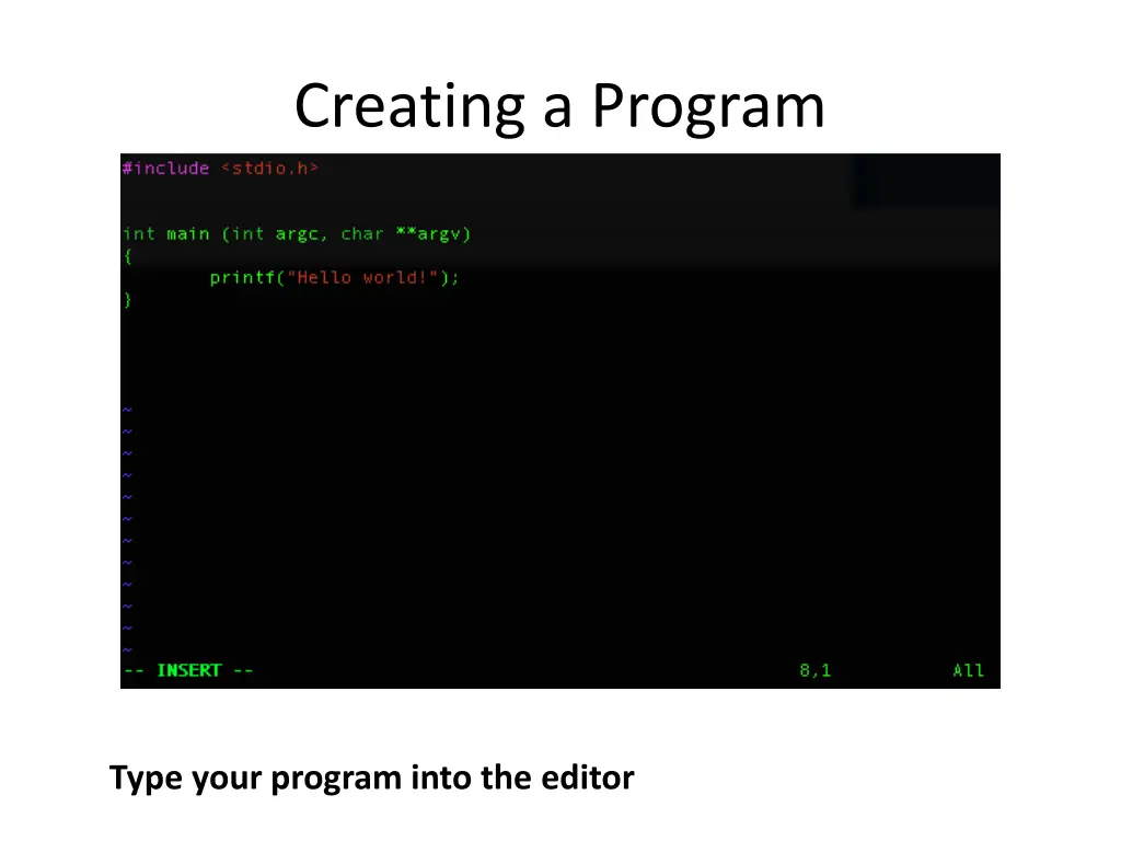 creating a program 3