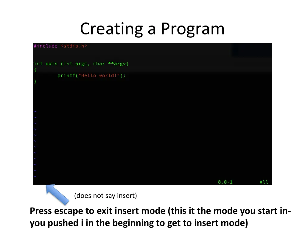 creating a program 4