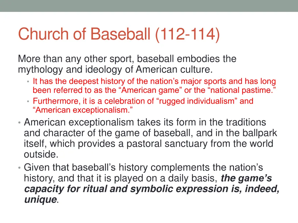 church of baseball 112 114