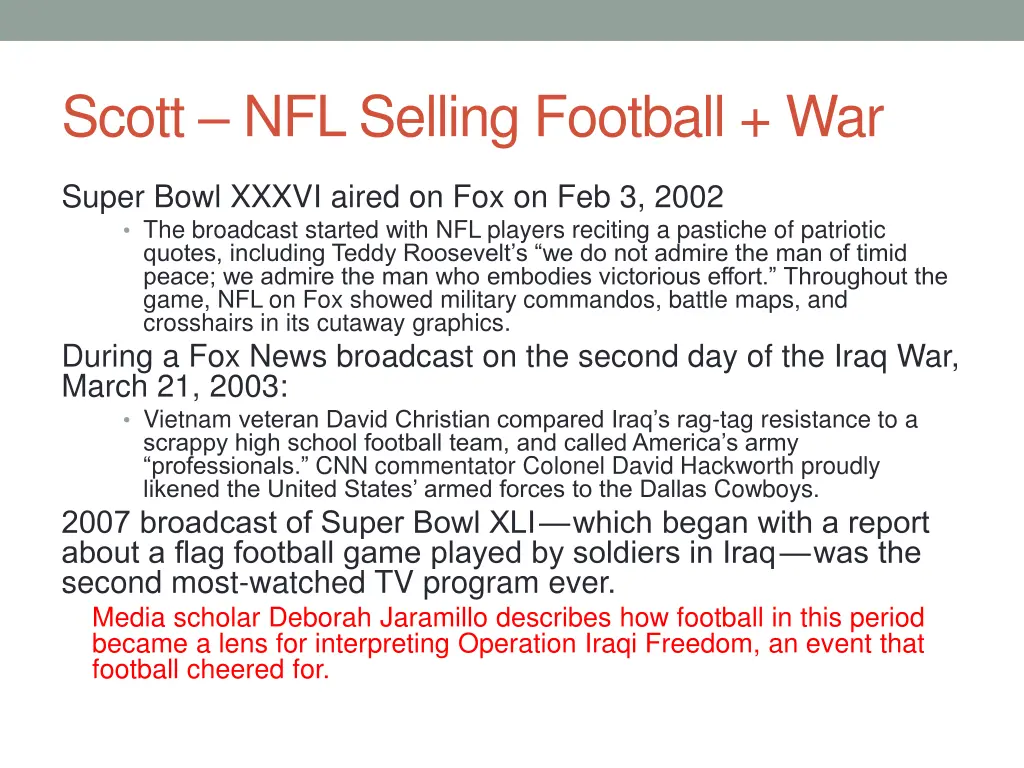 scott nfl selling football war