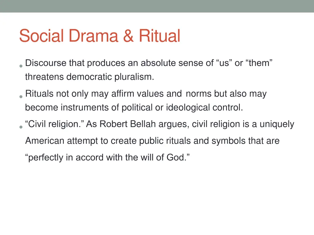 social drama ritual
