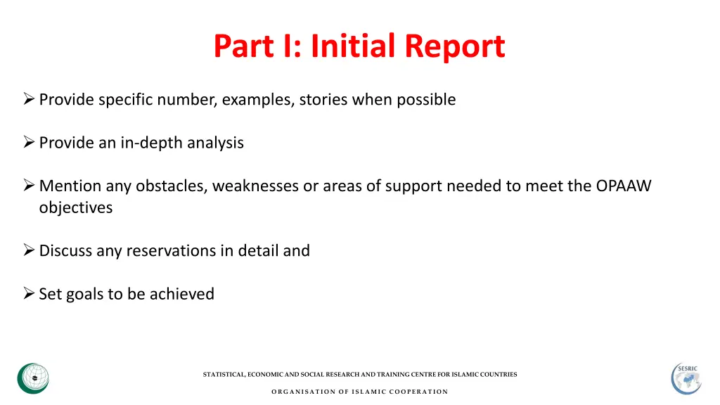 part i initial report 1