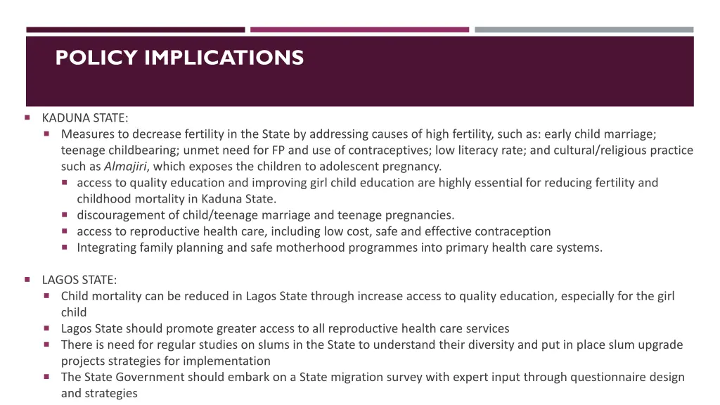 policy implications 1