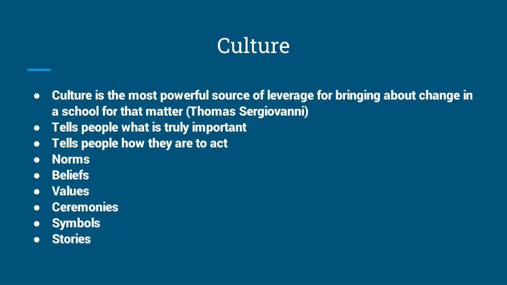 culture