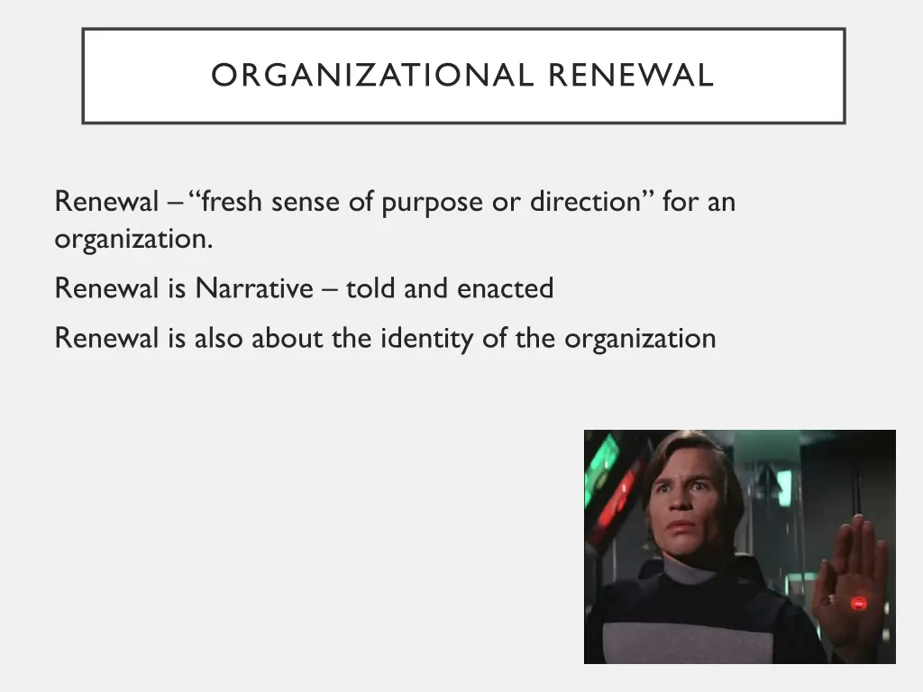 organizational renewal