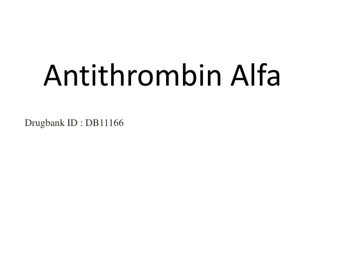 antithrombin alfa