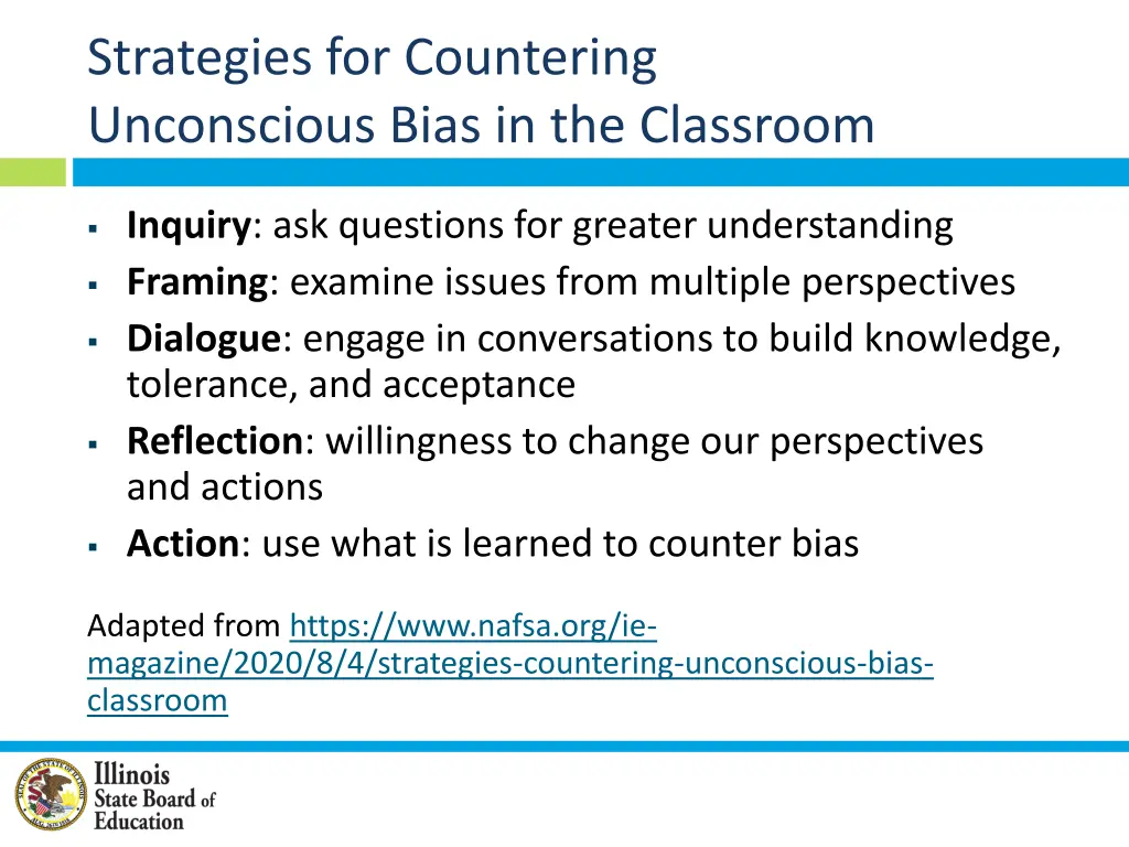 strategies for countering unconscious bias