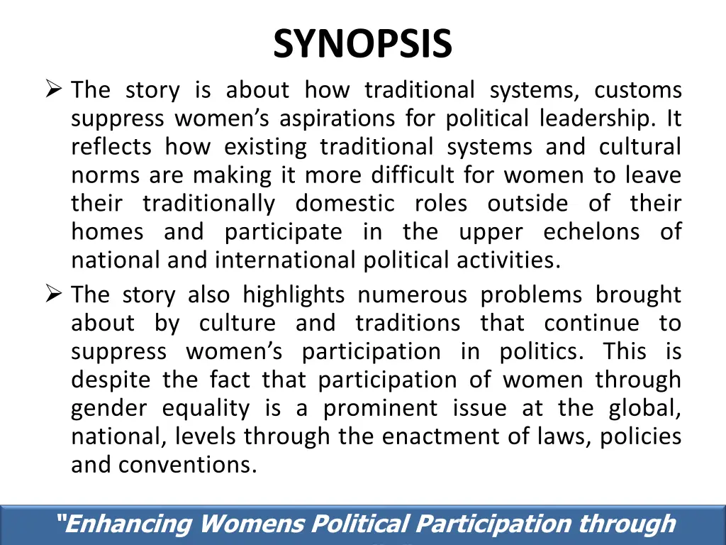 synopsis