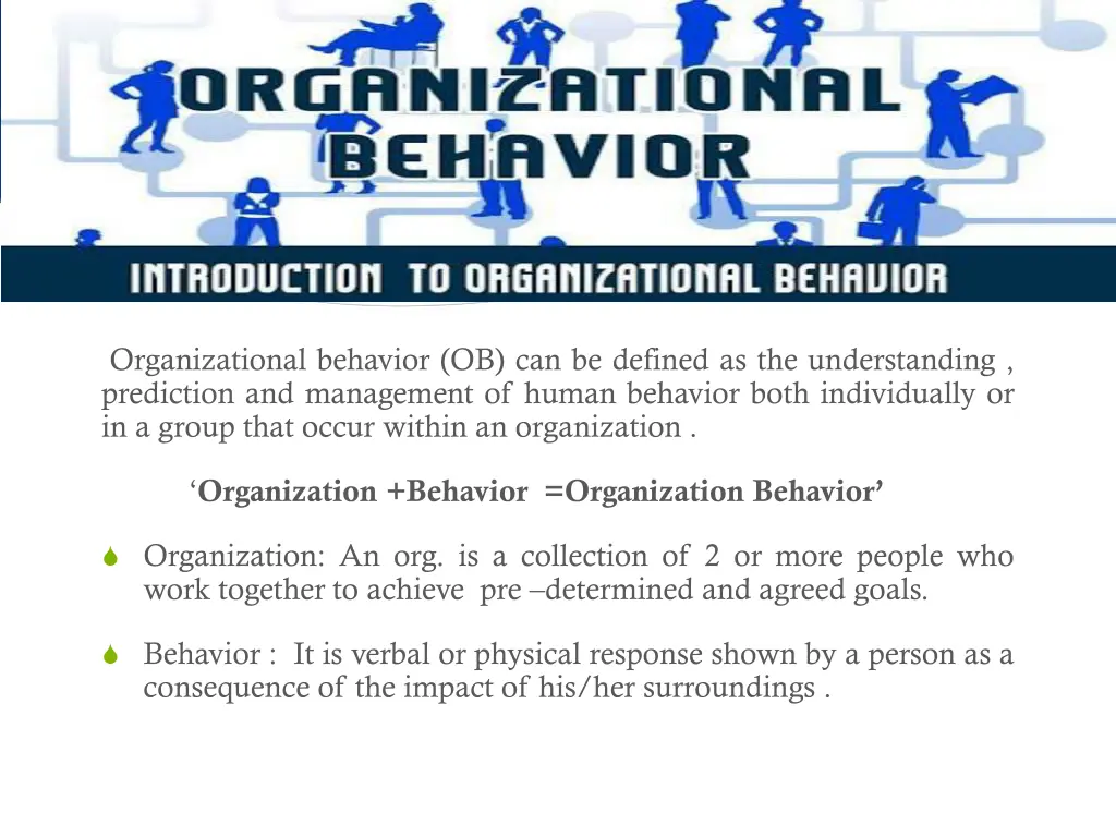 introduction organization behavior
