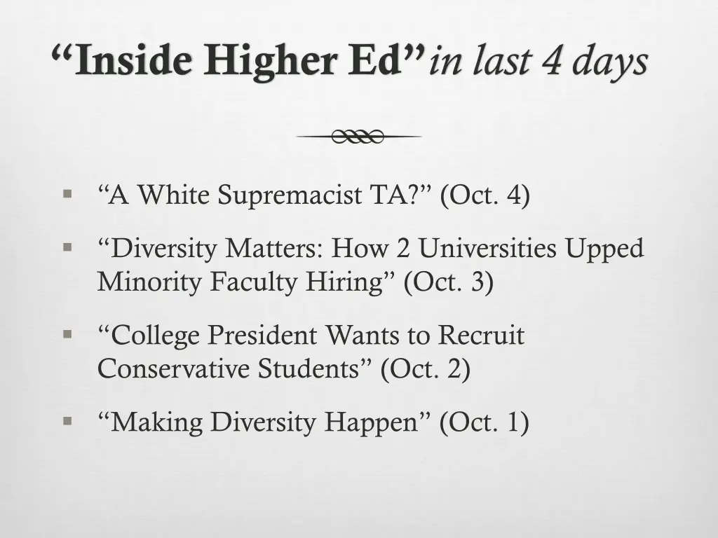 inside higher ed in last 4 days