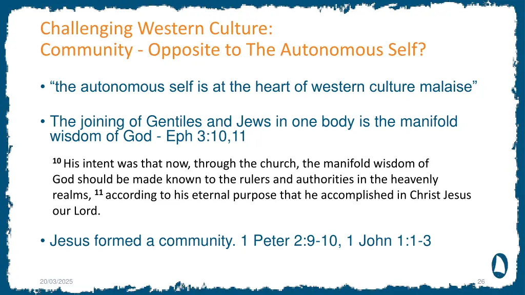 challenging western culture community opposite
