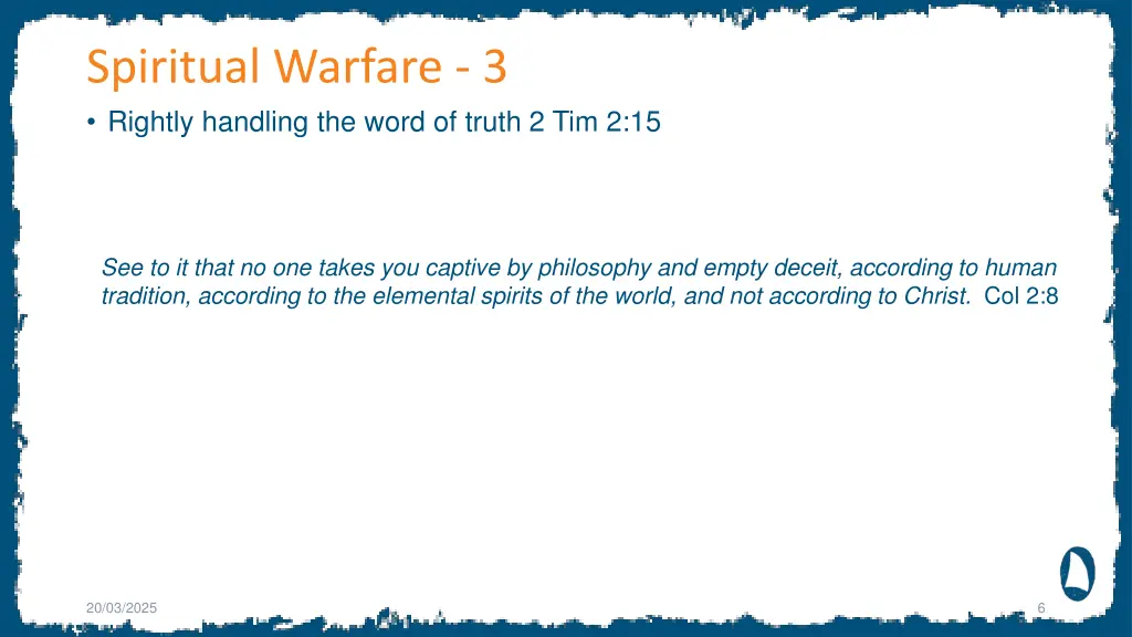 spiritual warfare 3 rightly handling the word
