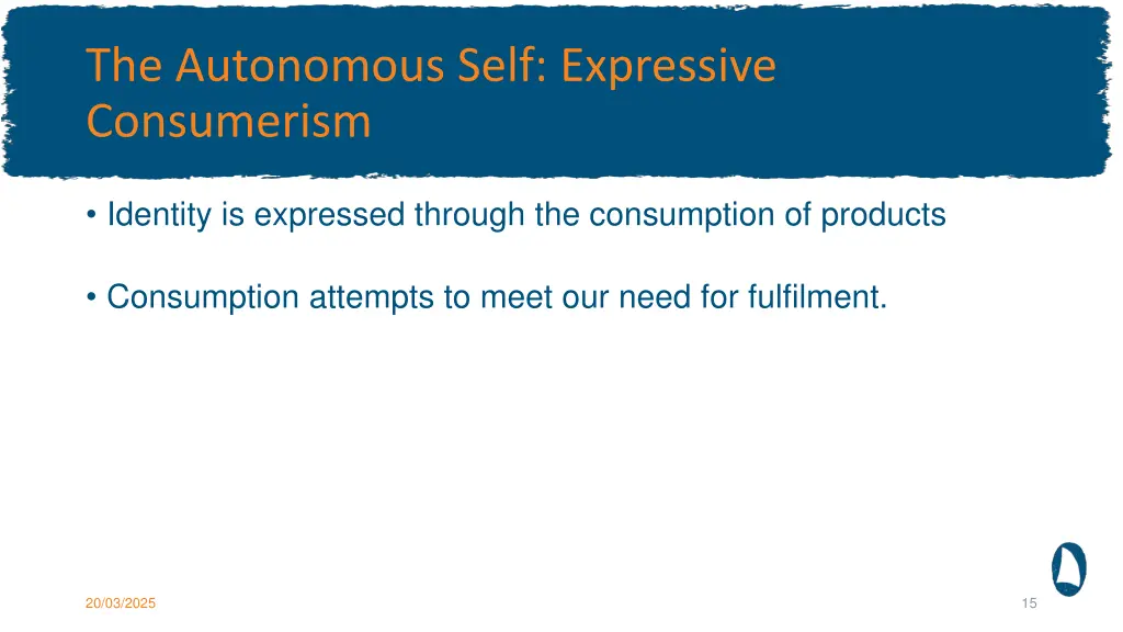 the autonomous self expressive consumerism