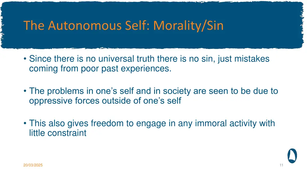 the autonomous self morality sin