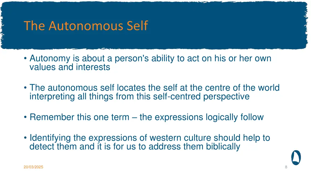 the autonomous self