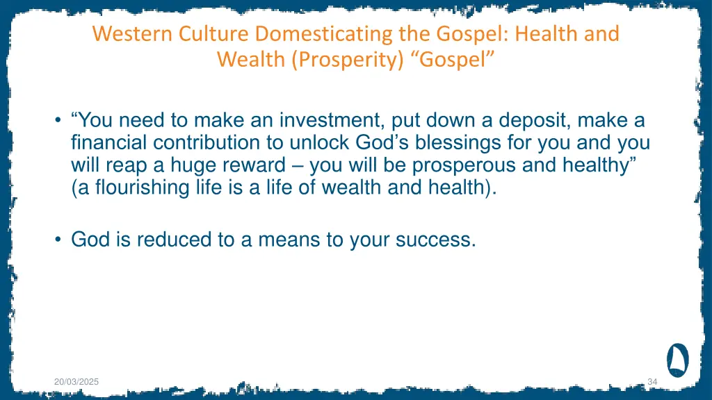 western culture domesticating the gospel health