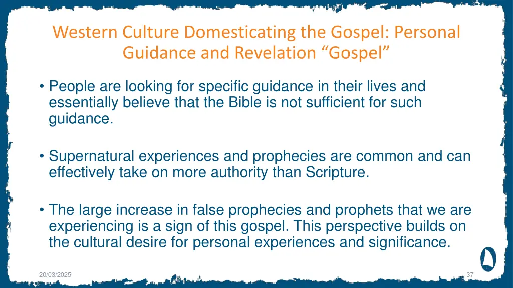 western culture domesticating the gospel personal 1