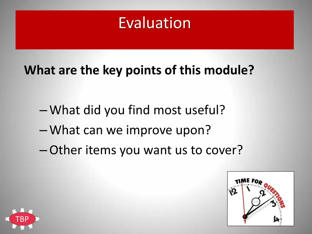 evaluation