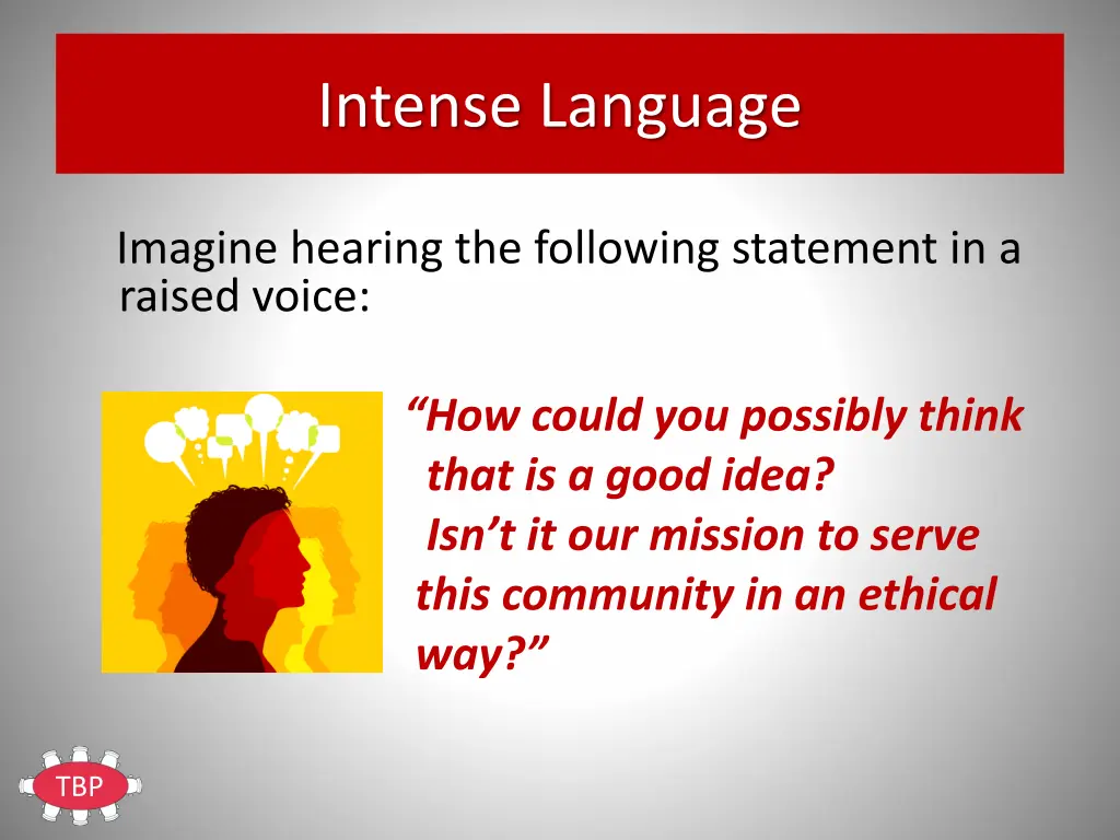 intense language