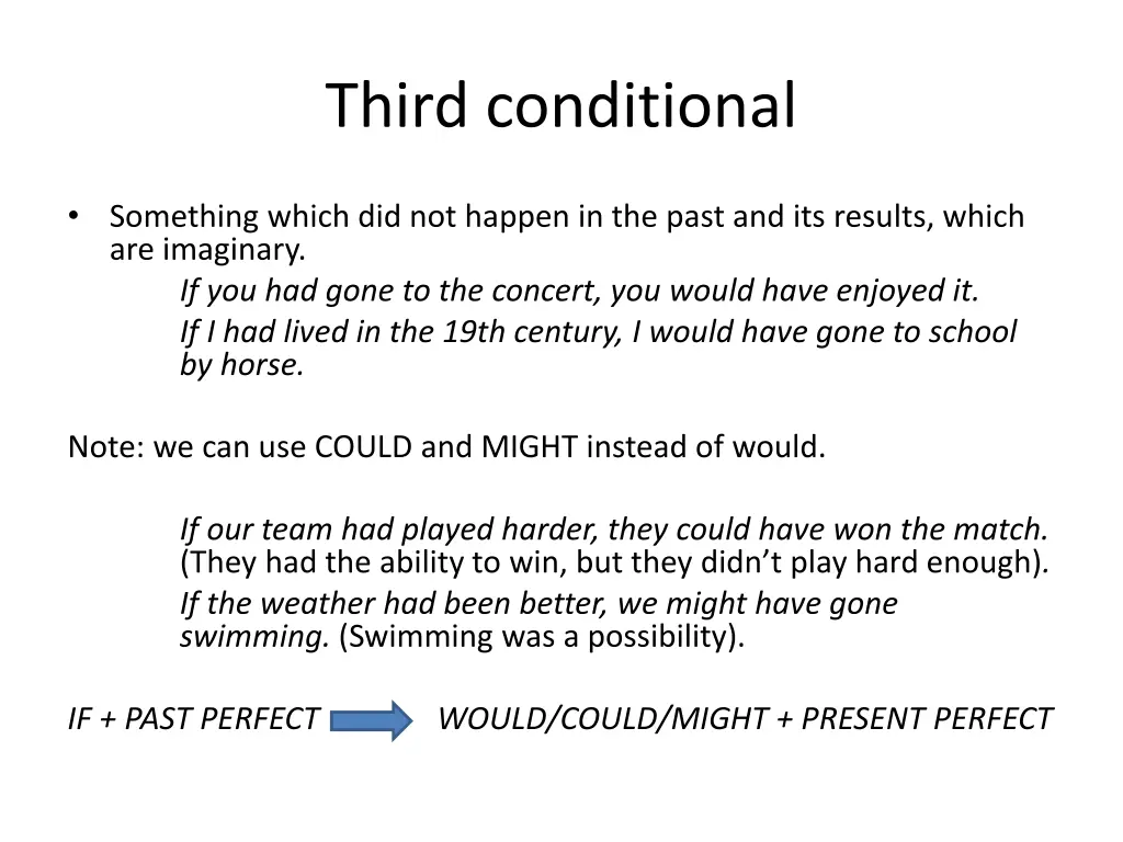 third conditional
