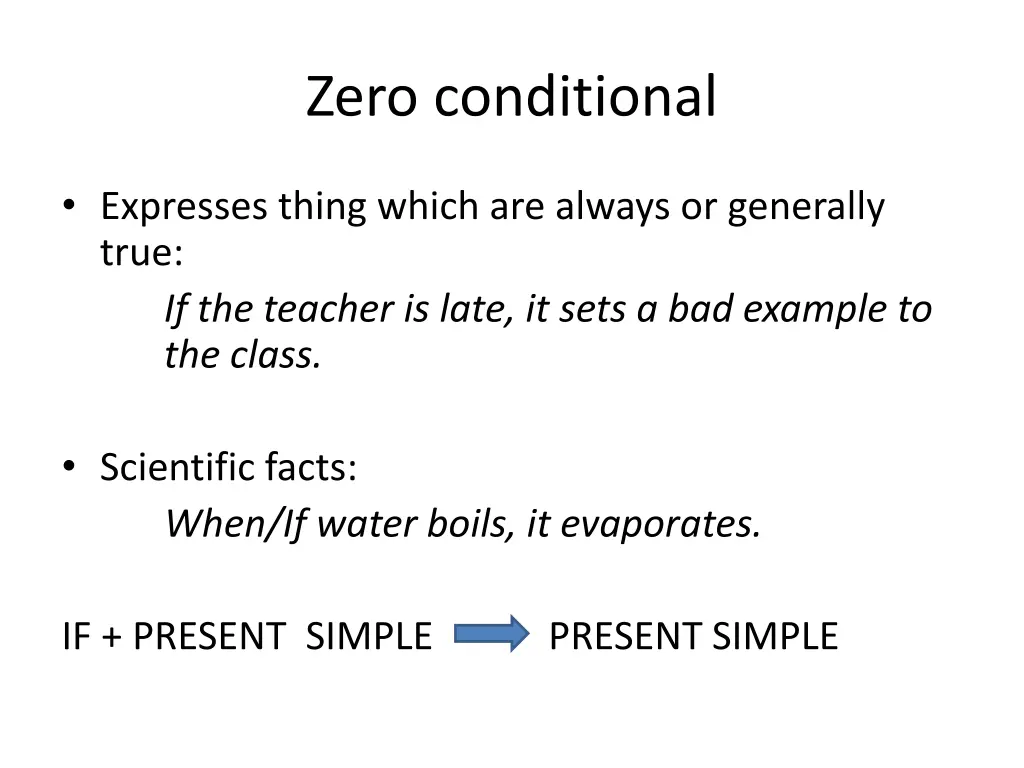zero conditional