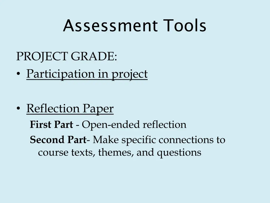 assessment tools