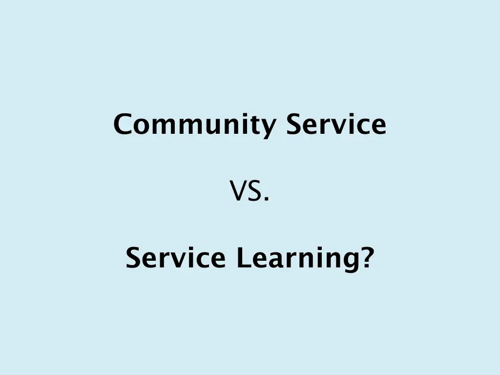 community service