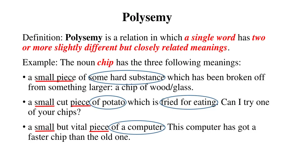 polysemy