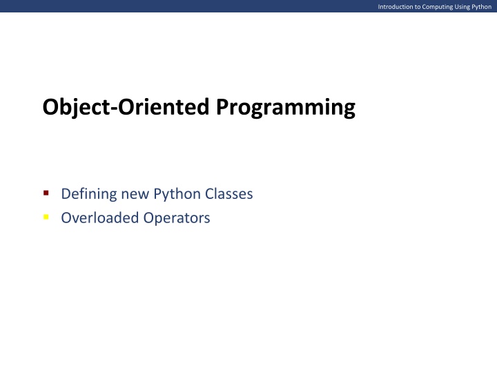 introduction to computing using python
