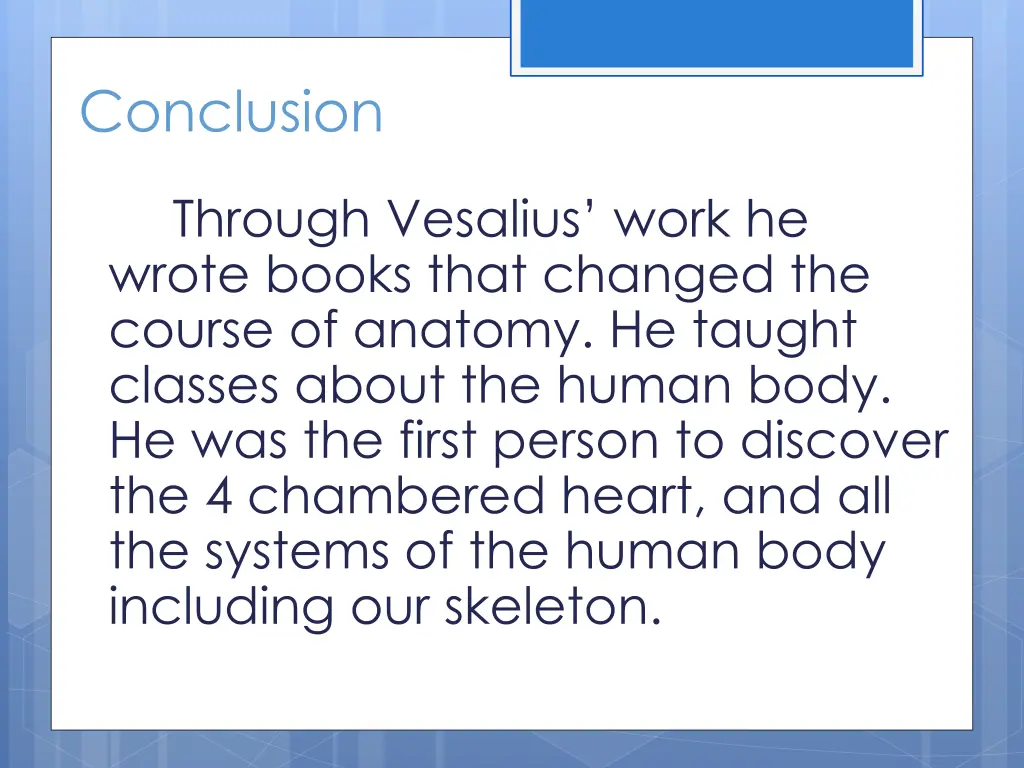 conclusion