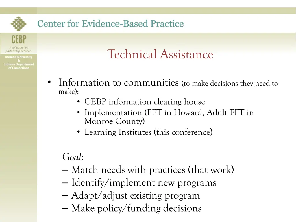 technical assistance