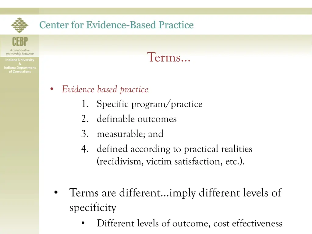 terms