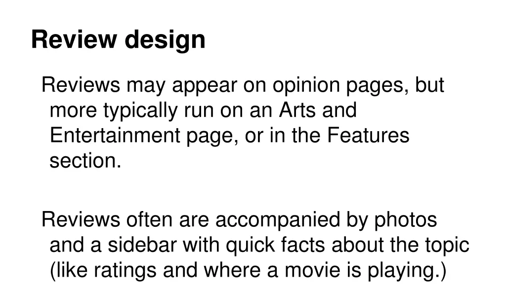 review design