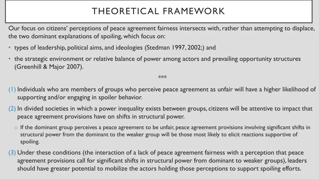 theoretical framework