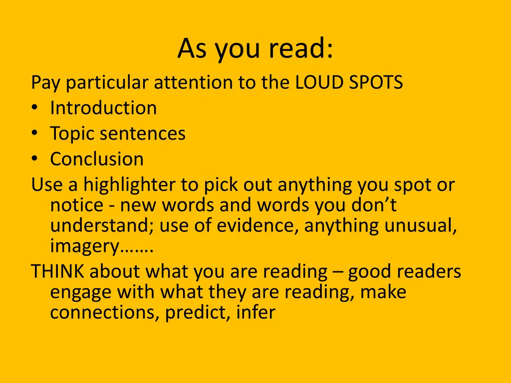 as you read