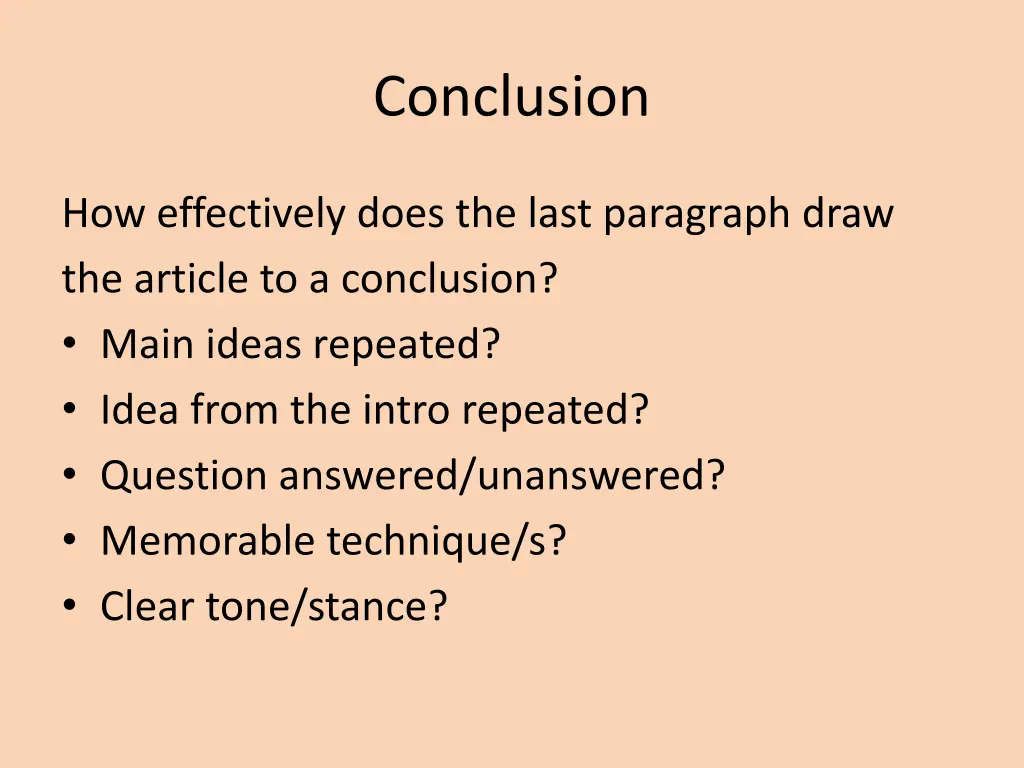 conclusion