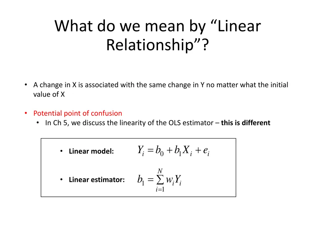 what do we mean by linear relationship