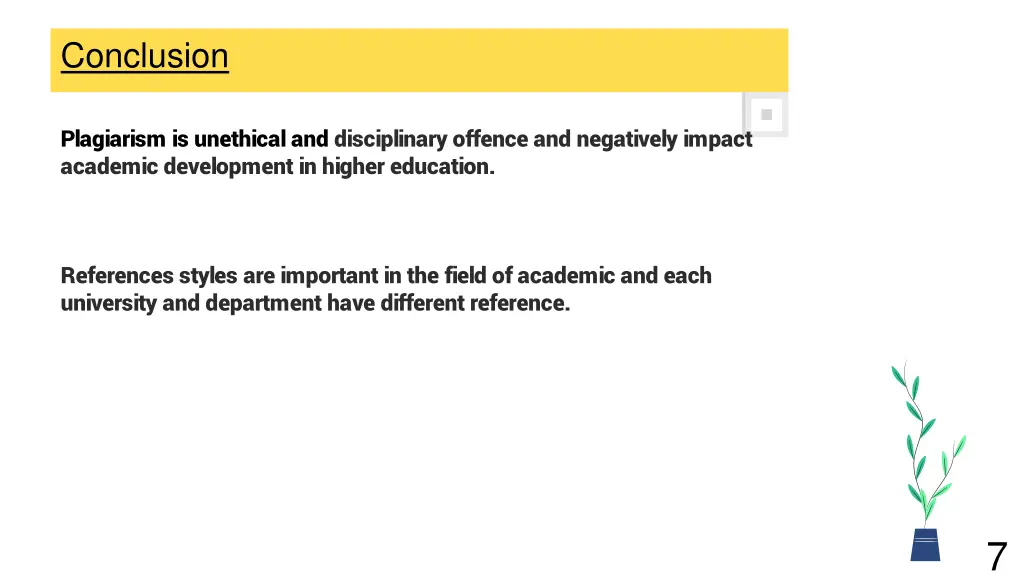 conclusion