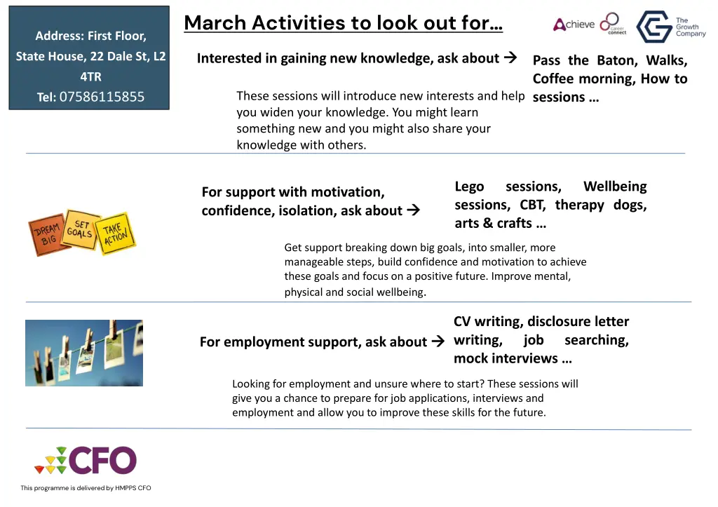 march activities to look out for