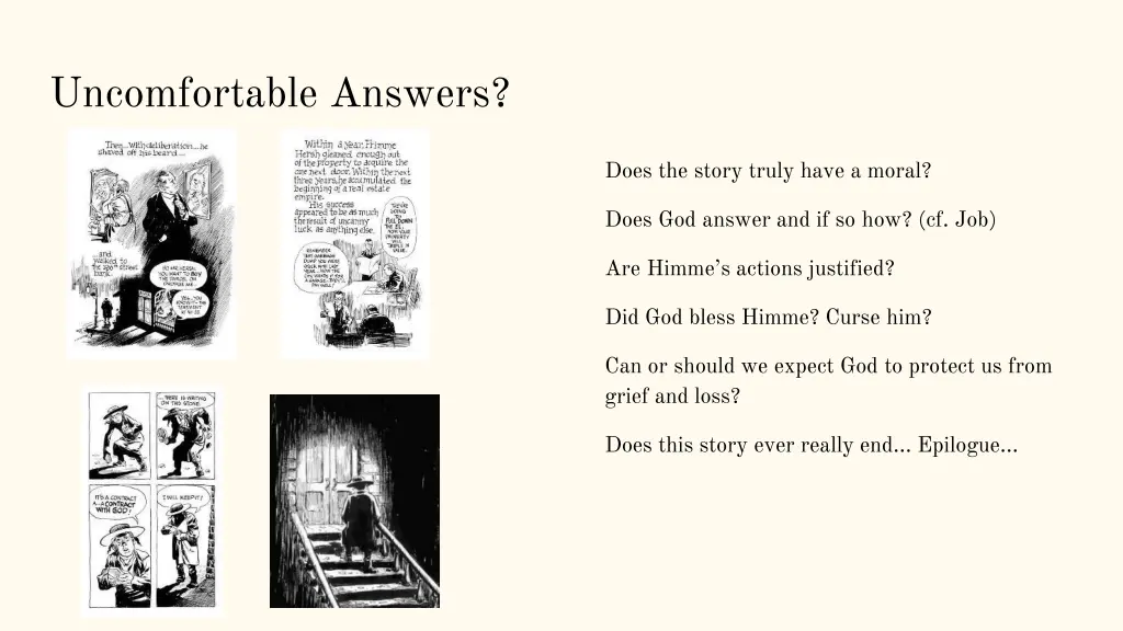 uncomfortable answers