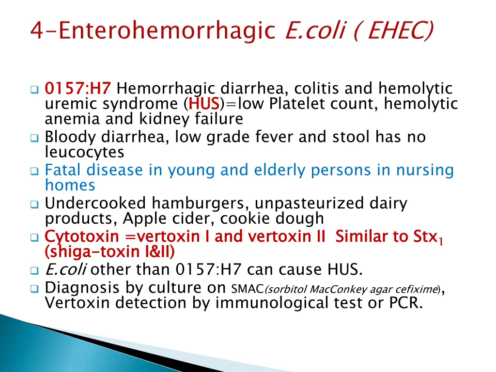 0157 h7 uremic syndrome hus anemia and kidney