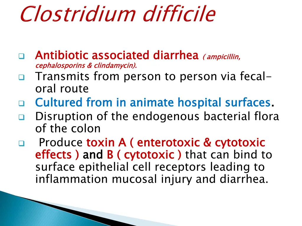 antibiotic associated diarrhea cephalosporins
