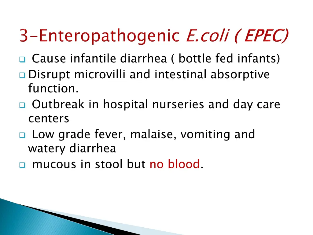 cause infantile diarrhea bottle fed infants