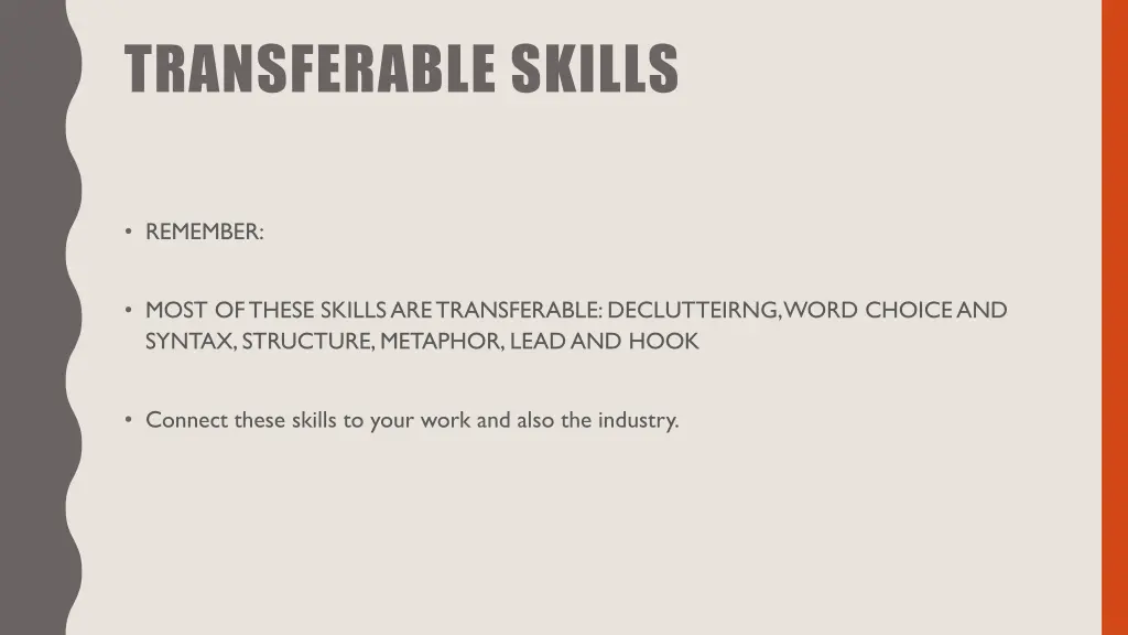 transferable skills