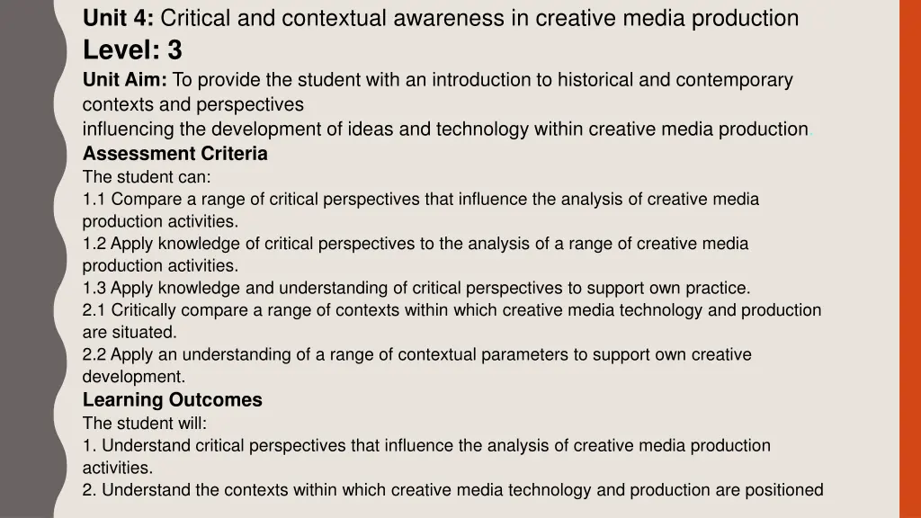 unit 4 critical and contextual awareness